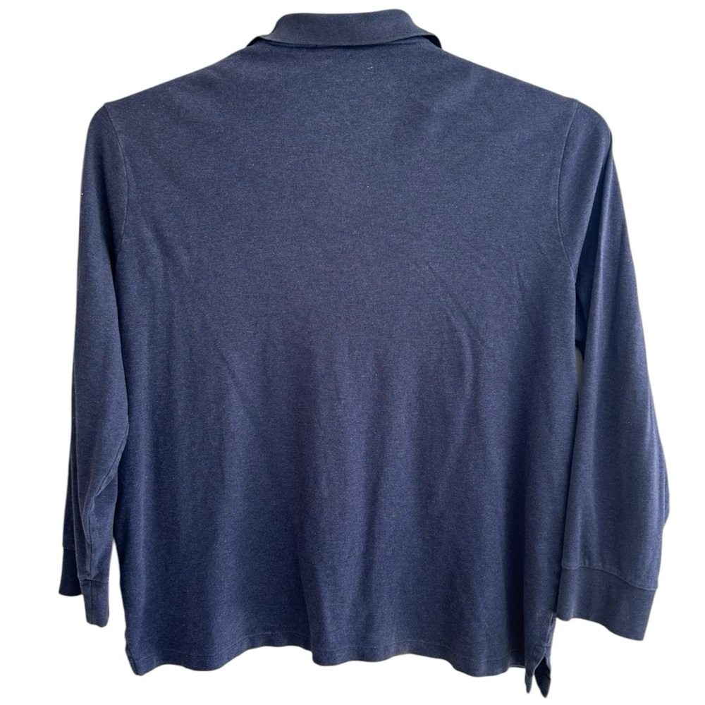 Polo by Ralph Lauren Men's Navy Blue Long‎ Sleeve Polo Shirt  Sz XXL - Picture 2 of 6